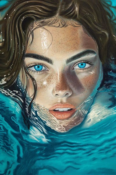 Inna Medvedeva: Turquoise Eyes by Inna Medvedeva