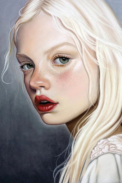 Albino Girl by Inna Medvedeva framed canvas print