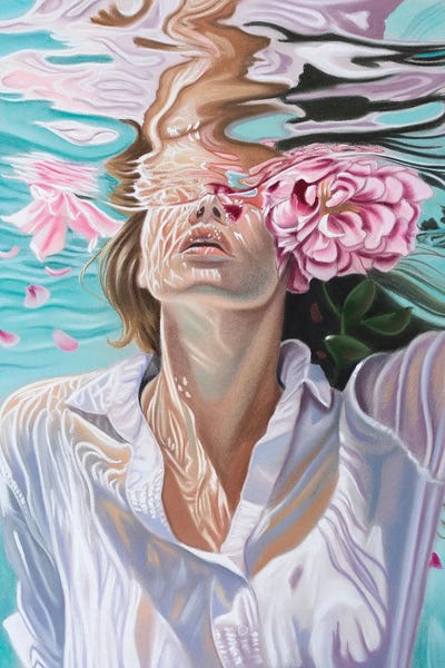 Canvas Print: Underwater Lines by Inna Medvedeva - thumbnail