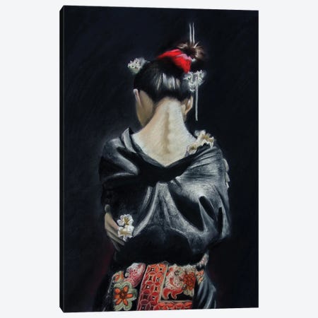 Japanese Girl Canvas Print #IMV6} by Inna Medvedeva Canvas Art