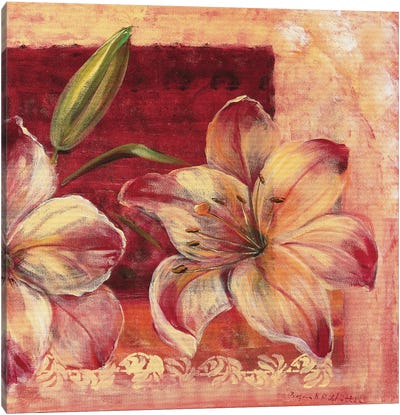 Classic Flower LV Canvas Art Print