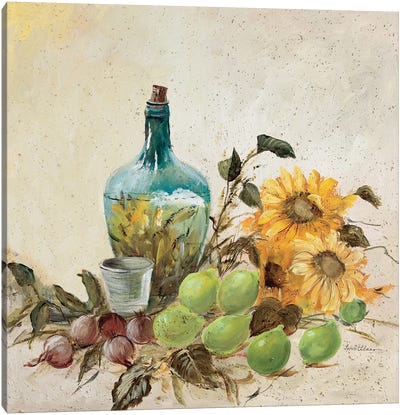 Mediterranean Comp. II Canvas Art Print - Sunflower Art