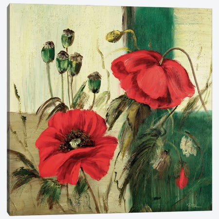 Red Poppies Composition II Canvas Print #INA41} by Katharina Schöttler Canvas Artwork