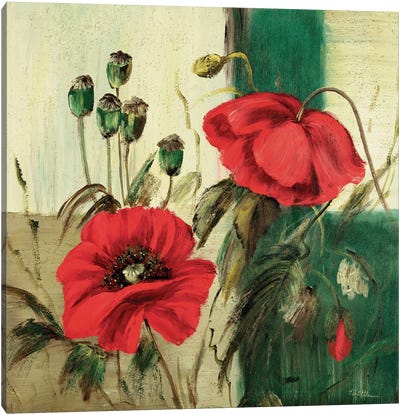 Red Poppies Composition II Canvas Art Print