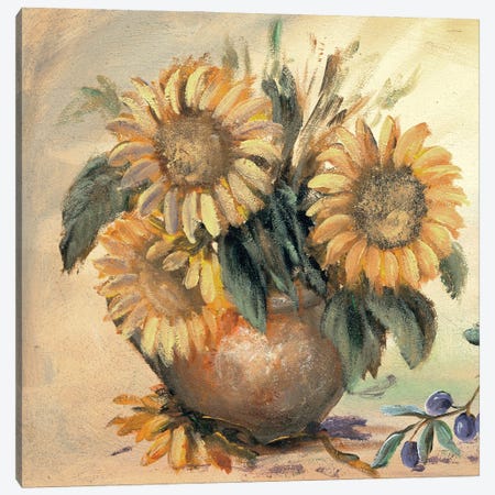 Sunflower Bouquet Ll Canvas Print #INA44} by Katharina Schöttler Art Print