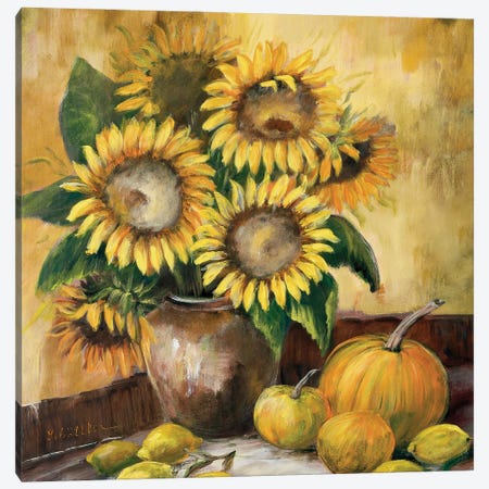 Sunflower Bouquet LV Canvas Print #INA45} by Katharina Schöttler Canvas Art Print