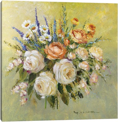 Traditional Bouquet III Canvas Art Print