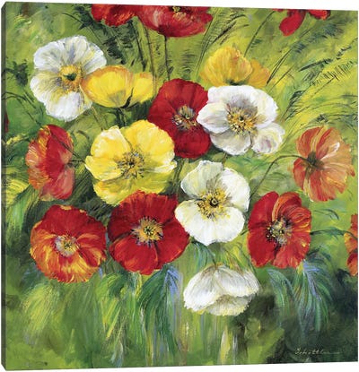 Bright Coloured Bouquet Canvas Art Print
