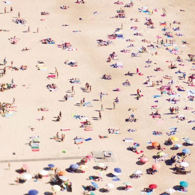 Beach Life by Ingrid Beddoes framed wall art