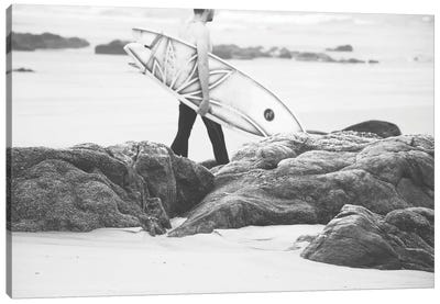 Catch A Wave IV Canvas Art Print - Surfing Art