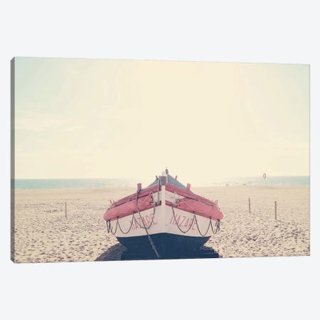 Nazare Fishing Boat Canvas Print #INB56} by Ingrid Beddoes Art Print
