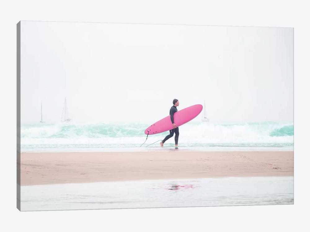 Surfing Beach Vibes by Ingrid Beddoes 1-piece Canvas Print