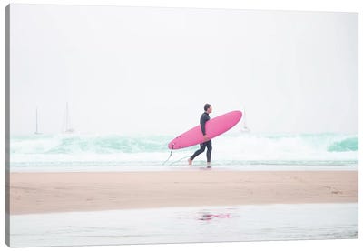 Surfing Beach Vibes Canvas Art Print - Ingrid Beddoes
