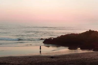 Watching The Sunset by Ingrid Beddoes framed wall art