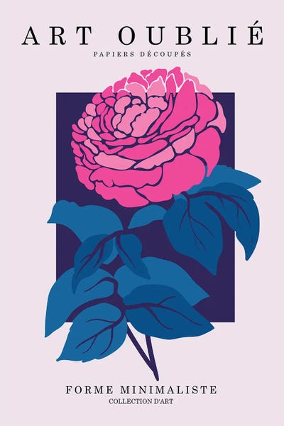 Fuchsia Peony by Incado framed wall art