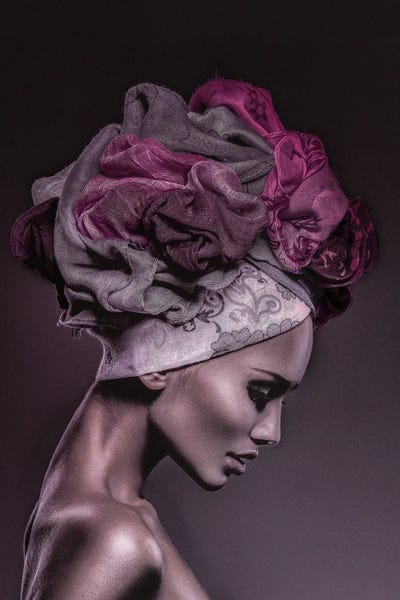 Incado: Woman in Thought, Magenta by Incado