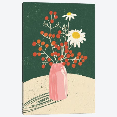 Vase Floral Canvas Print #INC87} by Incado Canvas Print