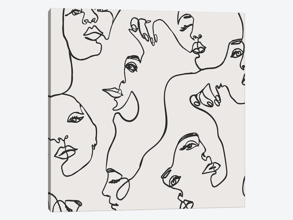 Many Faces by Incado 1-piece Art Print
