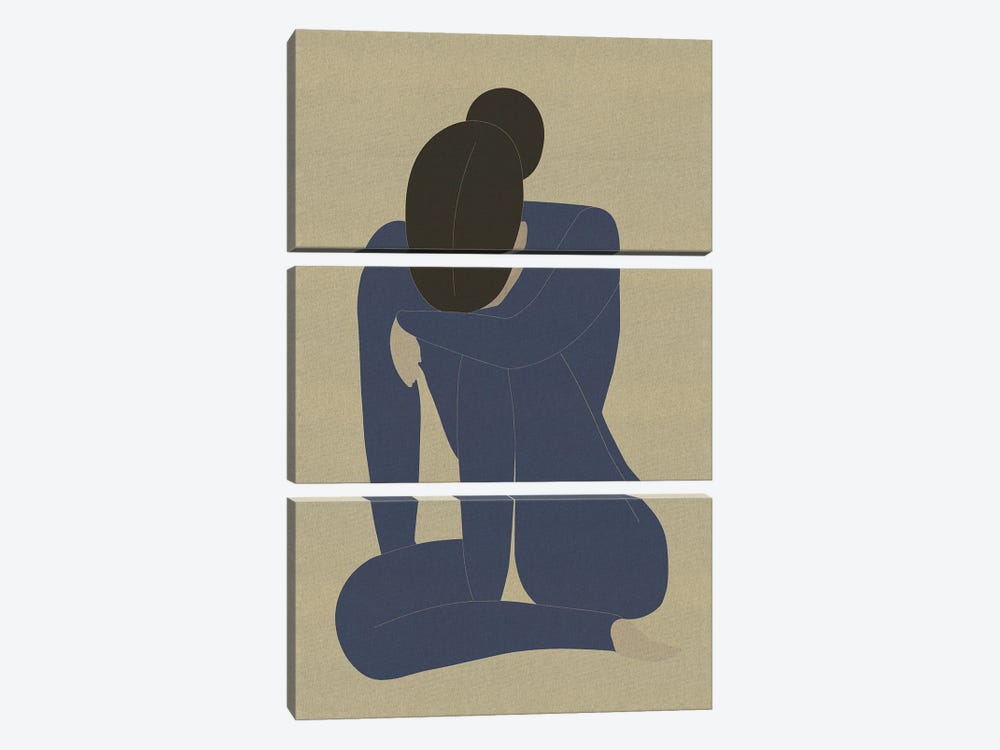 Woman in Thought by Incado 3-piece Art Print
