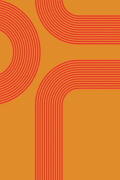 Orange Stripes by Incado canvas print