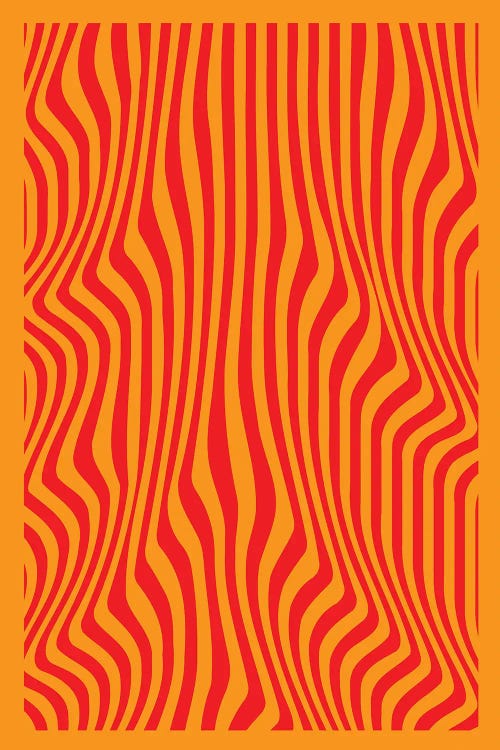 Orange Wavy Lines