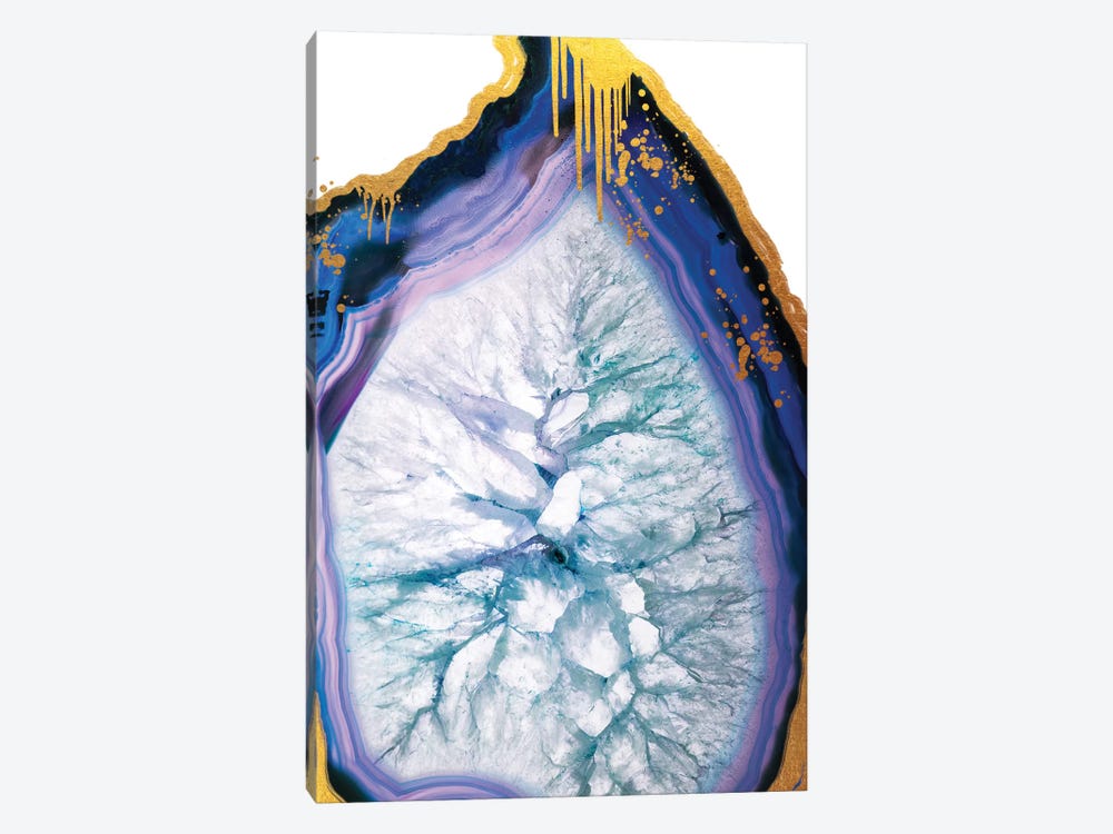 Blue Merle Gold Drip by 5by5collective 1-piece Canvas Print