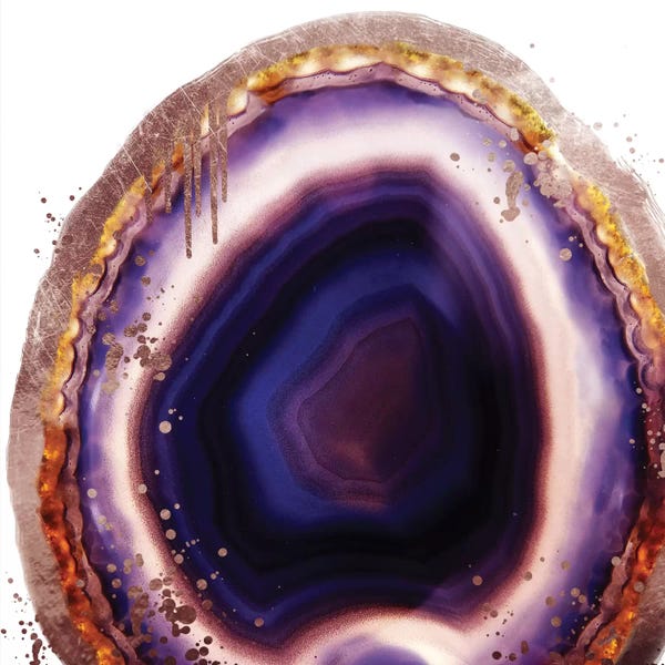 Agates, Geodes & Minerals: Rose Gold Luster by 5by5collective