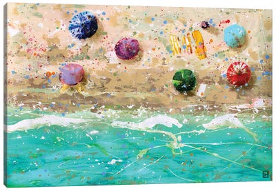 Beach Day Canvas Art Print - Studio Paint-Ing