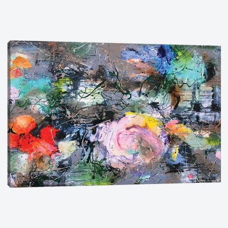 Flower Reflection II Canvas Print #INH10} by Studio Paint-Ing Canvas Artwork