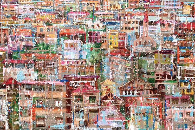 Art City Houses I by Studio Paint-Ing wall art