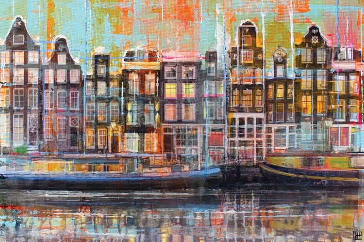 On Amsterdam's Canals by Studio Paint-Ing wall art