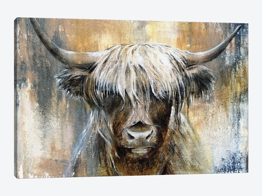 Highland Cow I by Studio Paint-Ing 1-piece Canvas Art Print