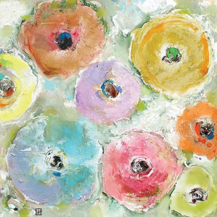 Usual Flowers by Studio Paint-Ing wall art