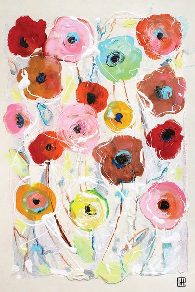 Lucky Flowers by Studio Paint-Ing canvas print