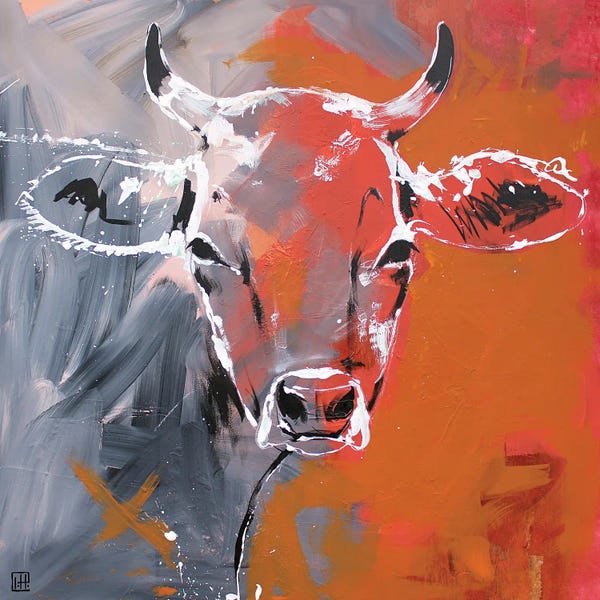 Fine Art Print: Free Cow by Studio Paint-Ing