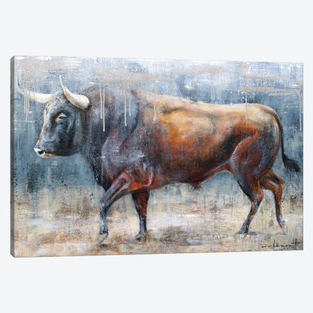 Pure Bull Canvas Print #INH19} by Studio Paint-Ing Canvas Art