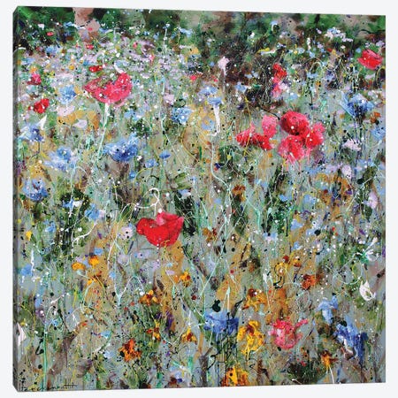 Wild Flower Field III Canvas Print #INH21} by Studio Paint-Ing Art Print