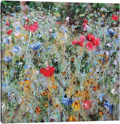 Wild Flower Field III Canvas Art Print