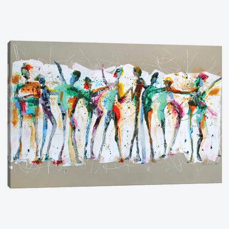 Connected People Talking Canvas Print #INH23} by Studio Paint-Ing Canvas Print