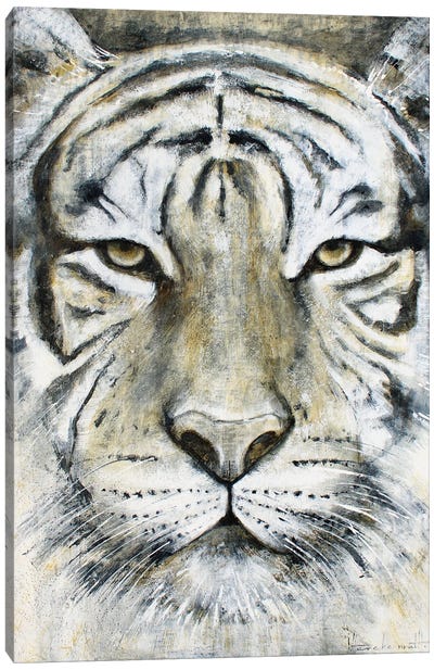 Tiger Focus Canvas Art Print - Studio Paint-Ing