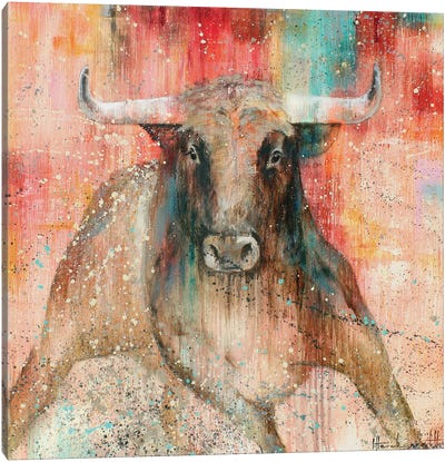 Escape Canvas Art Print - Bull Art