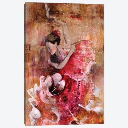Flamenco Spirit Canvas Print #INH33} by Studio Paint-Ing Canvas Art