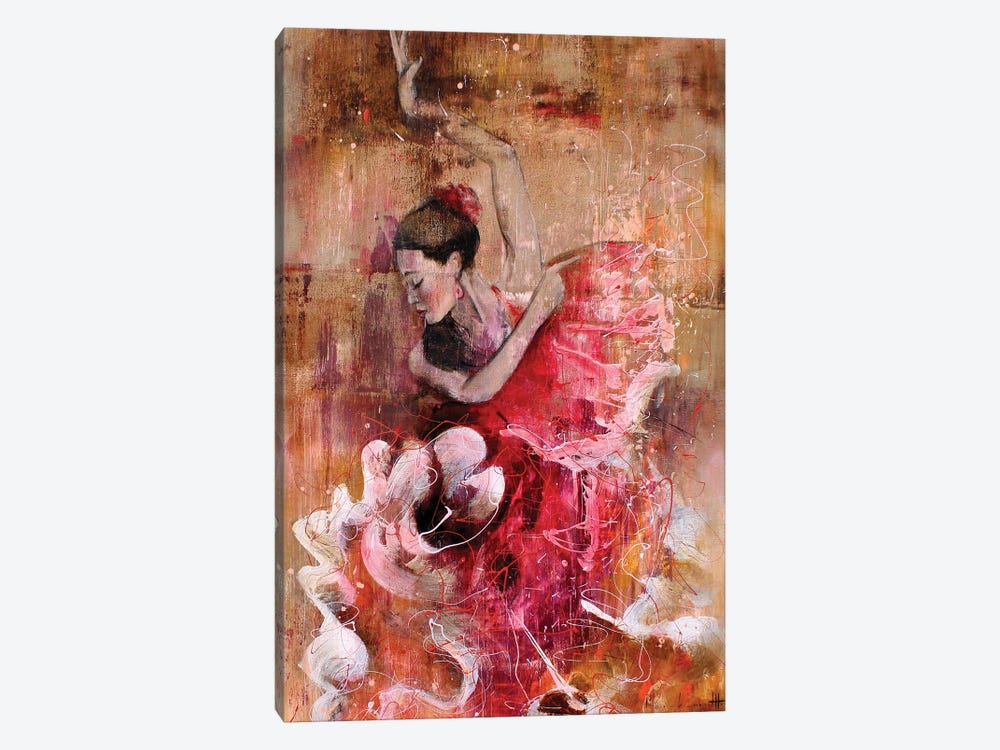 Flamenco Spirit by Studio Paint-Ing 1-piece Canvas Print