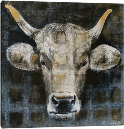 Cute Cow Canvas Art Print - Studio Paint-Ing