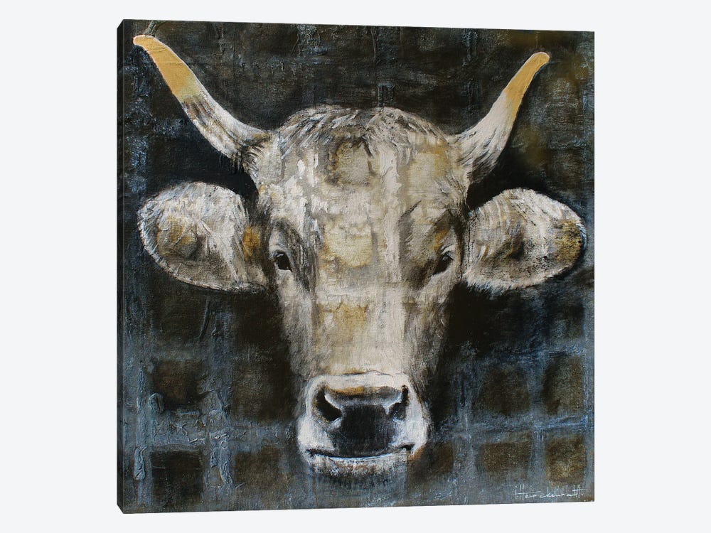 Cute Cow by Studio Paint-Ing 1-piece Canvas Art