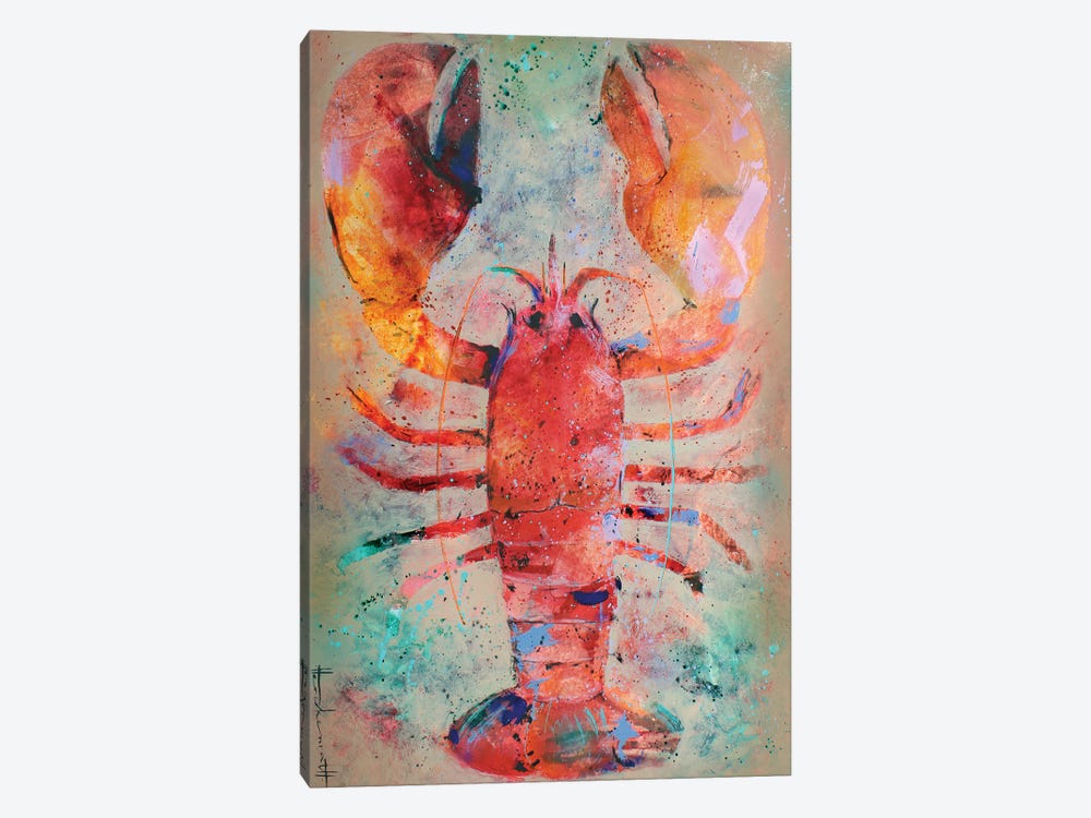 Arty Lobster by Studio Paint-Ing 1-piece Canvas Print