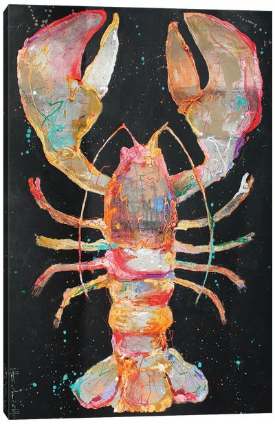 Arty Lobster II Canvas Art Print - Lobster Art