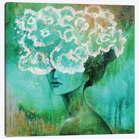 Cover Me Green Canvas Print #INH40} by Studio Paint-Ing Canvas Print