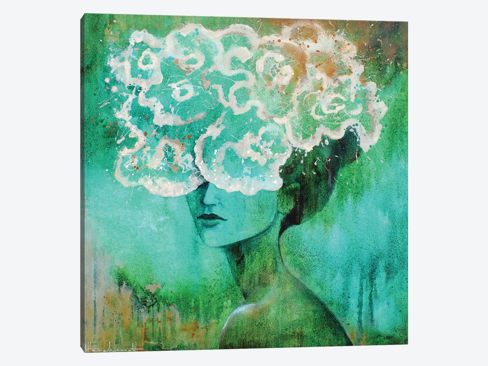 Cover Me Green by Studio Paint-Ing 1-piece Canvas Art Print