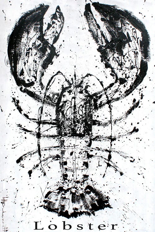 Black Lobster by Studio Paint-Ing wall art